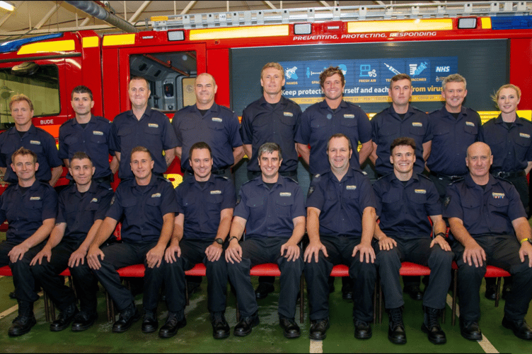 Crew at Bude Community Fire Station