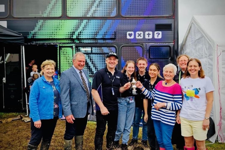 Oriel Ministries and Launceston Area Churches Together received the cup for best non-agricultural stand at Launceston Show. On behalf of the groups Chris Uglow said: "It was a pleasure to see our churches working together, and to connect with the community."