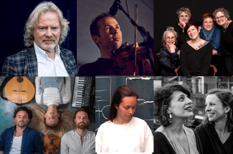 Some of the acts performing at Cornwall Folk Festival 2024