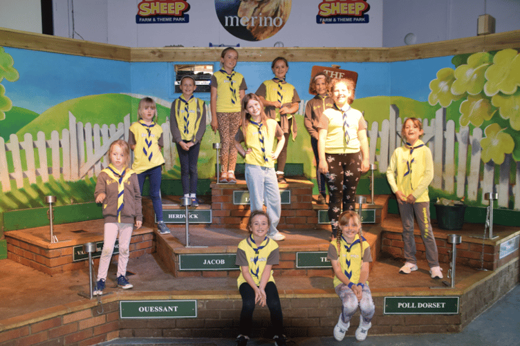 The group took a trip over the Tamar to Big Sheep