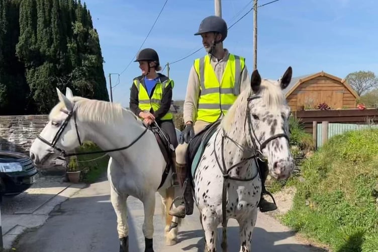 LOCAL riders out in the Tamar Valley