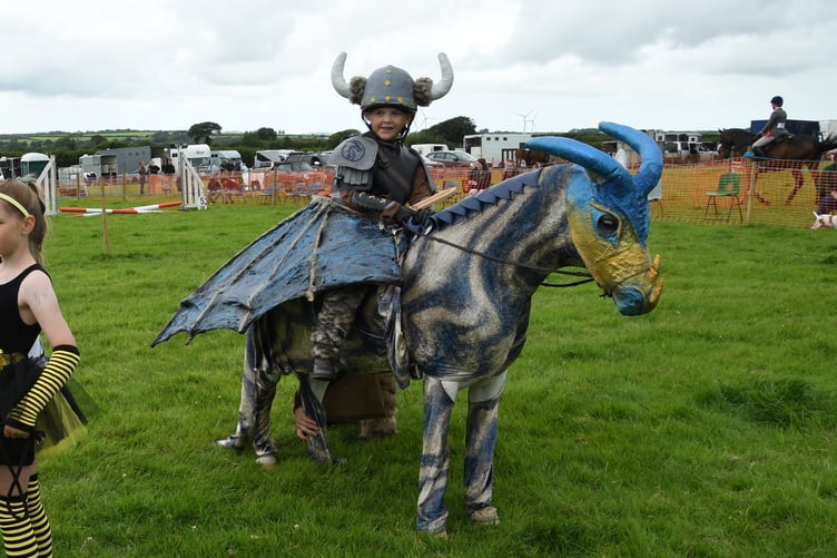 A very well behaved 'dragon' ready for battle. (Pictures: Rodney Parrish)