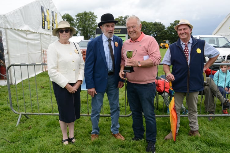 Presidents Graham and Josephine Kirk awarded The Rodney Brock Memorial Cup for the presidents’ choice award, to Luke Furse. (Pictures: Rodney Parrish)