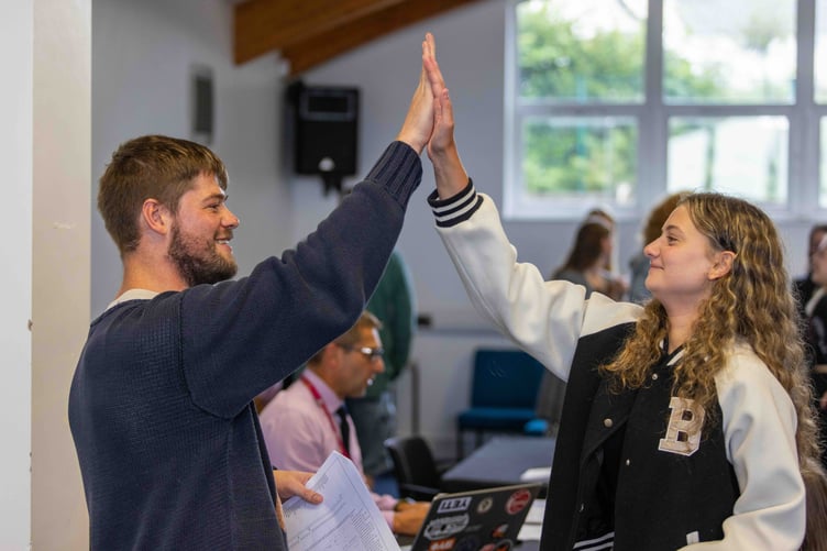 High fives all round after the GCSE results