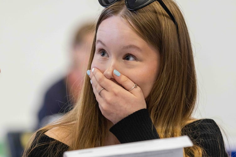 Ruby opens her results