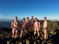 Cornwall's Budgy Boys raise thousands wearing nothing but their pants