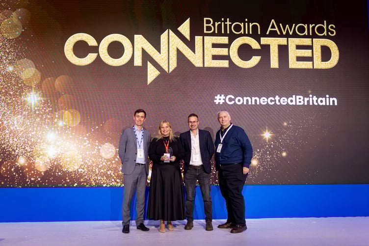 Helen Wylde-Archibald, Wildanet CEO, collected the award alongside Wildanet co-founder and Non-exec Director Paddy Paddison, and Wildanet Head of Marketing Matt Greaves.