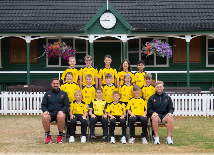 Cornwall Under 11s at the Kings College Festival in Taunton, Somerset, recently.
Back row: W Martin, H Laurence, H Skerratt, D Joseph and A Shambanna.
Middle row: H Paynter, N Bibb, R Hodgson, W Conway, J Jenkin.
Front row: T Marrion (coach), J Kellow, J Egford (captain), M Best (vice-captain), T Marrion (vice-captain) and B Homan (coach). Picture: Cornwall Cricket
