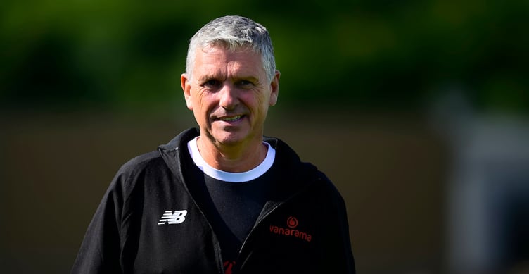 John Askey, Manager of Truro City during the Emirates FA Cup 2nd round qualifying tie match between Truro City and Brackley Town at Truro Sports Hub on 14 September 2024 Photo: Phil Mingo/PPAUK