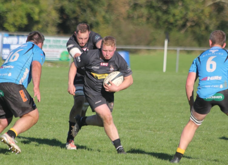 Launceston prop Mitch Hawken charges forward. Picture: Paul Hamlyn
