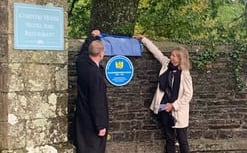 Writer's blue plaque tribute