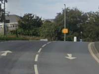 Pensioner arrested after hitting pedestrian