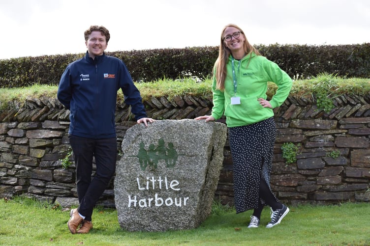 James Cane with Alice Merrett of Children’s Hospice South West.