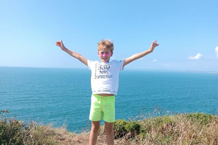 Freddie Storey has run 330 miles of coastline for charity