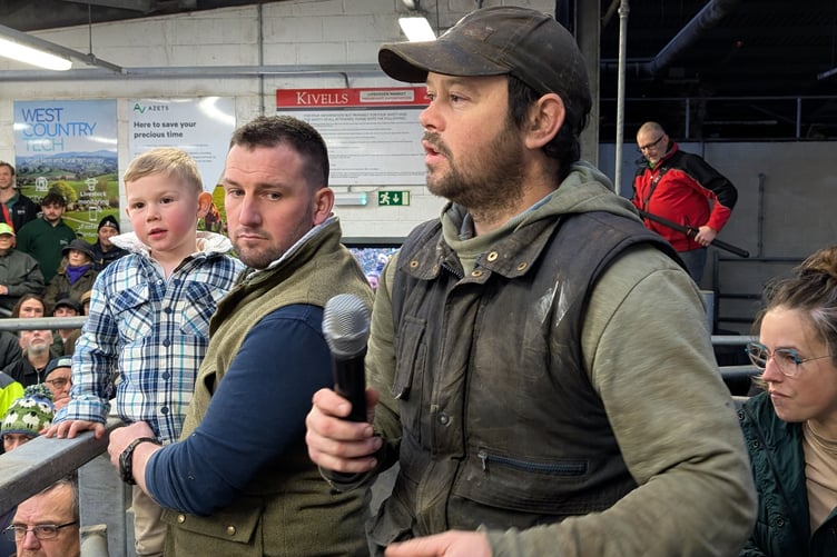 Raymond Gilbard, a farmer based in Launceston has said that people in the UK do not understand where their food comes from.  He also argued that farmers do not have the money to pay £200,000 to the ‘tax man’. (Picture: Aaron Greenaway)