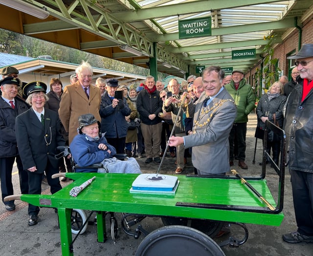 Rail enthusiasts celebrate third anniversary of Dartmoor Line