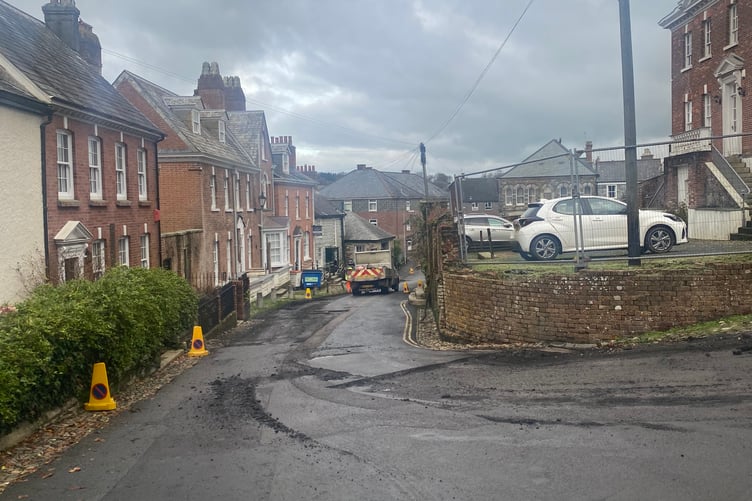 The road closure on Tower Street (Picture: Zoe Uglow/Tindle)