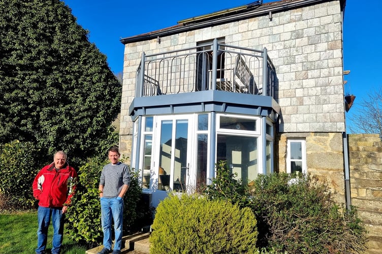 Stephen Chidgey (right) and Allen Puckey at The Old Barn