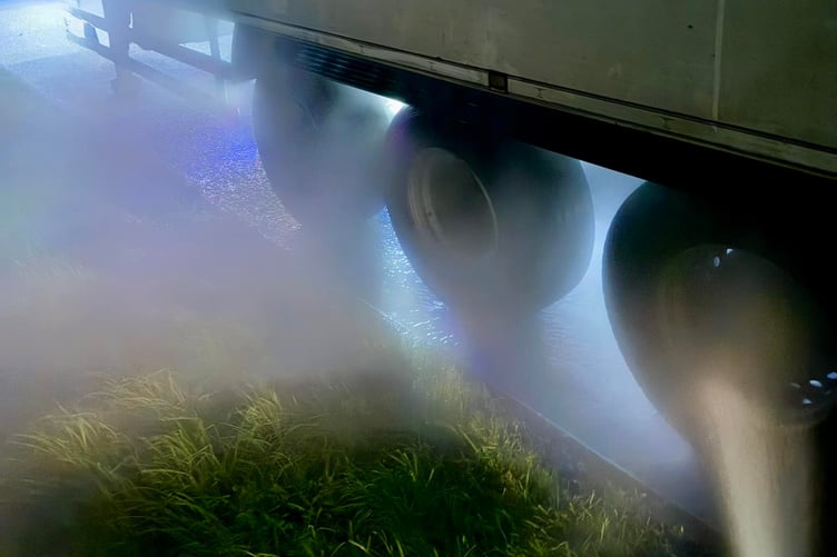 Launceston Fire Station Lorry Blaze
