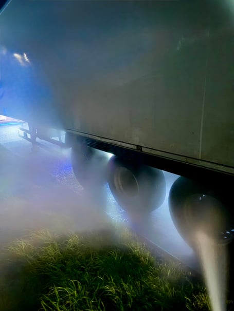 Launceston Fire Station Lorry Blaze