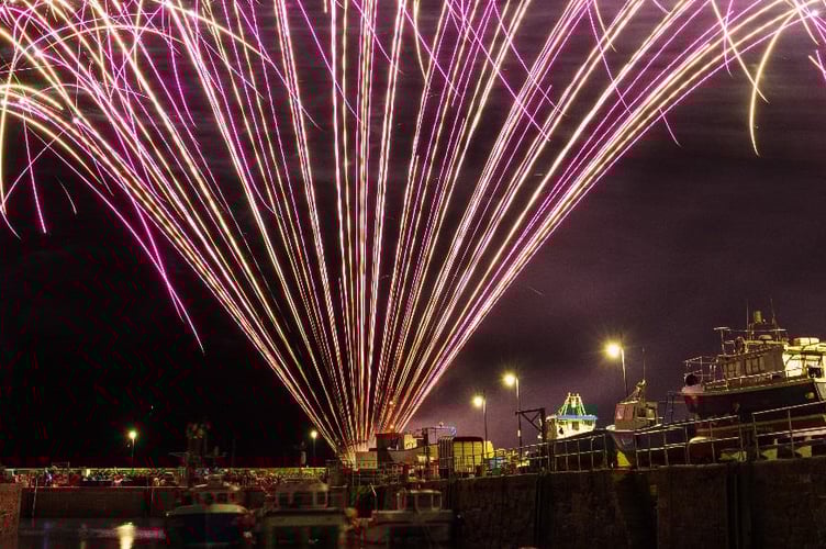 Fireworks will welcome in the New Year all over Cornwall tonight, including at Newquay Harbour