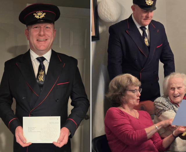Postmaster flies 4,000 miles to hand deliver letter from King