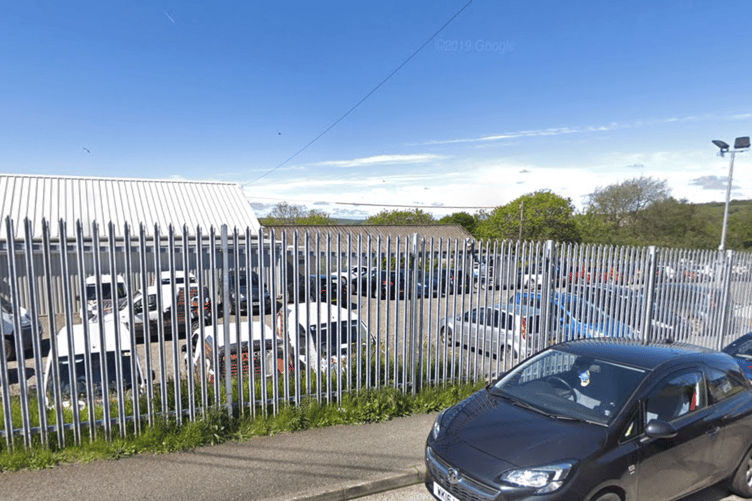 The site of the proposed factory in Bodmin, presently being used as a private car park. (Picture: Google)