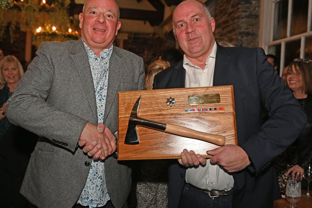 'Grifter' celebrated as he retires from Cornwall Fire  Service