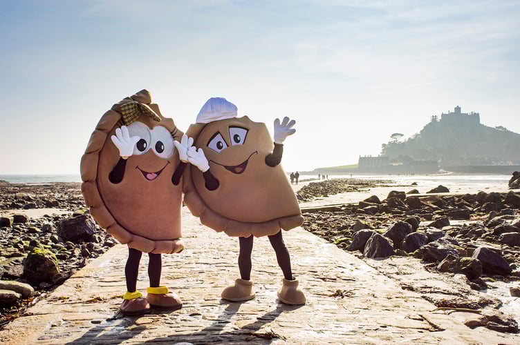 Mr and Mrs Pasty at St Michaels Mount
