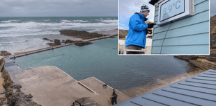Sea pool helps swimmers track live temperatures with new installations