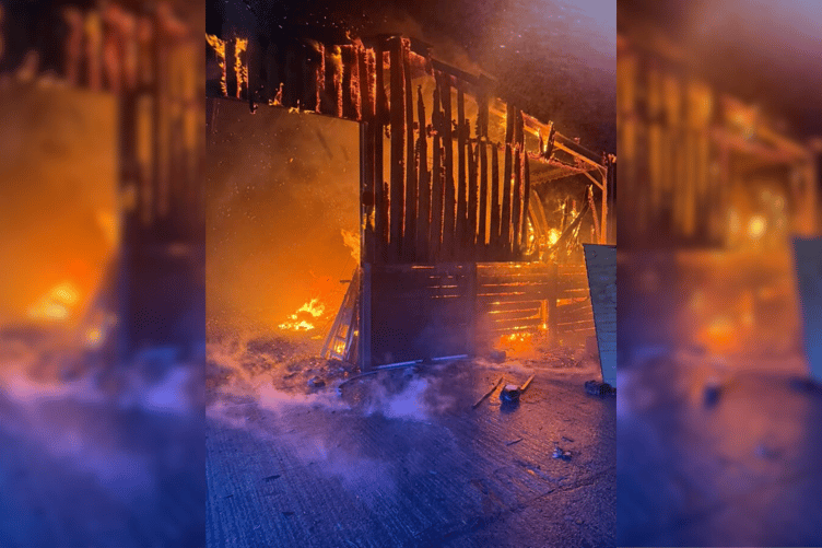 Broadwoodwidger Barn Blaze