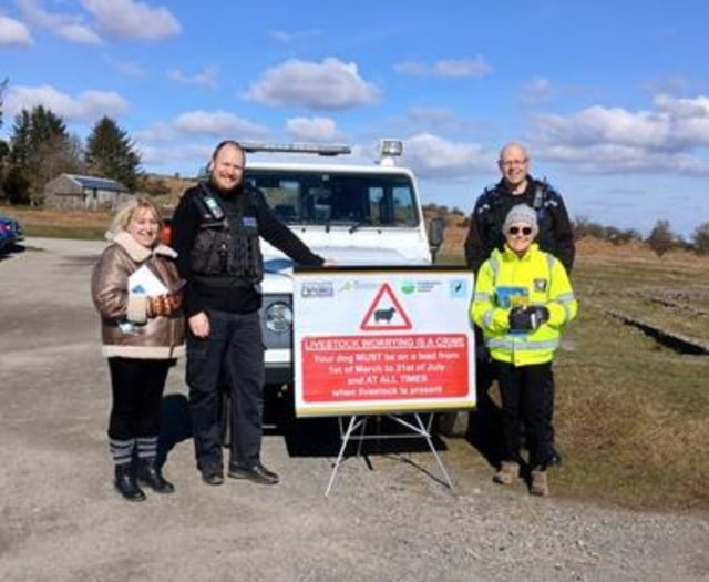 Police remind dog walkers of their responsibility whilst on moors