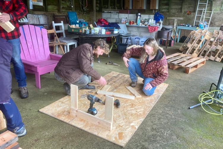 A CHAIR making workshop has been one of the many courses and community events happening at Tregovenek