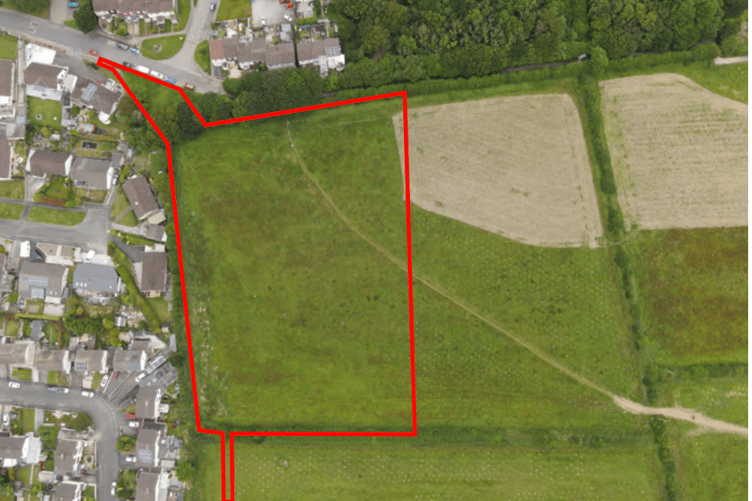 The site which the development would be built upon in Bodmin (Picture: Cornwall Council)