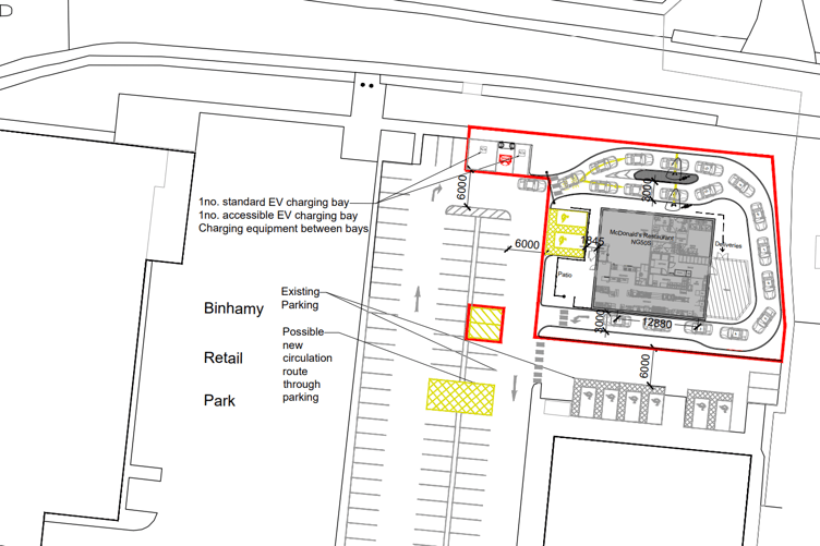 Plans showing the proposed location and layout of the new McDonalds branch (Picture: Cornwall Council)