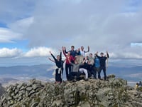 Mountain climbers hit the peaks