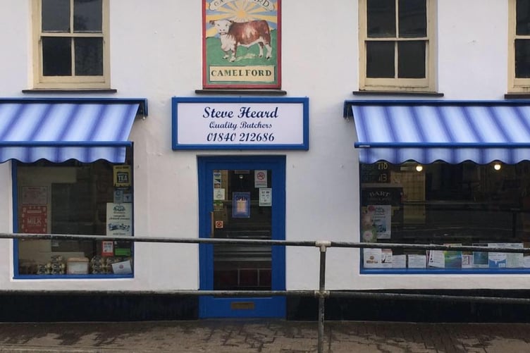 Steve Heard Butchers in Camelford.