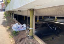 Launceston car park closed after vehicle hits pillar sending the driver to hospital