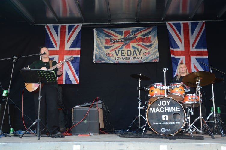 Also providing entertainment were Joy Machine. (Picture: Rodney Parrish)