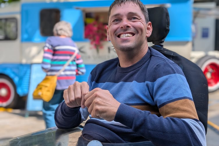 Cllr Pete Skea enjoying the festivities at the street party on Mount Folly. (Picture: Aaron Greenaway)