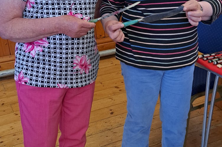The Bude branch of the Women’s Institute welcomed their speaker, Mrs Christine March, who spoke about ‘Mrs Huckles’ world of cutlery.