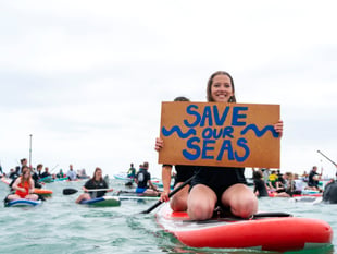 Protestors turn out in force to express anger over sewage scandal