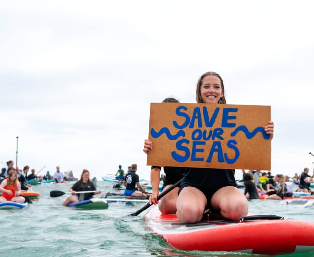 Protestors turn out in force to express anger over sewage scandal