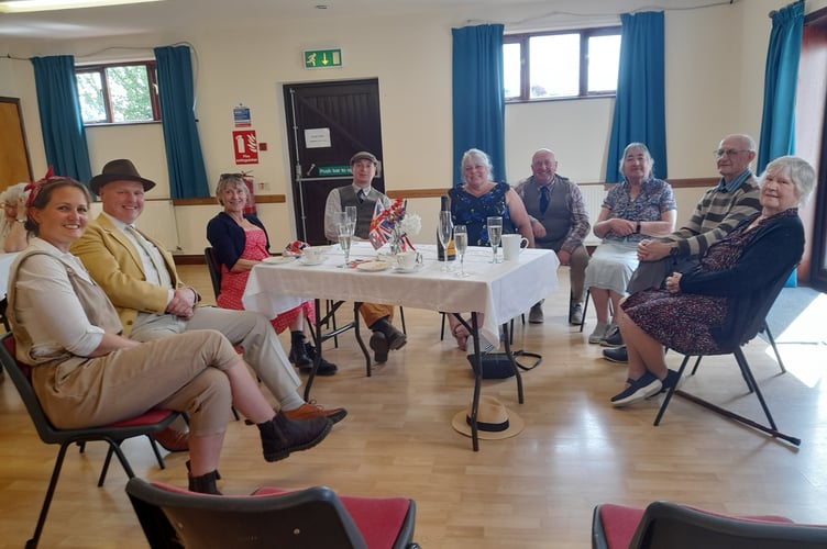 The afternoon tea in Linkinhorne was well attended, with a number of attendees donning period dress