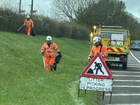 National Highways urges drivers to keep Cornwall's roads litter-free