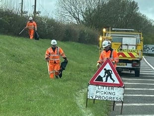 National Highways urges drivers to keep Cornwall's roads litter-free