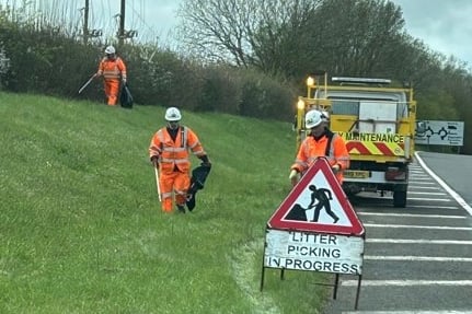 Road side litter pick