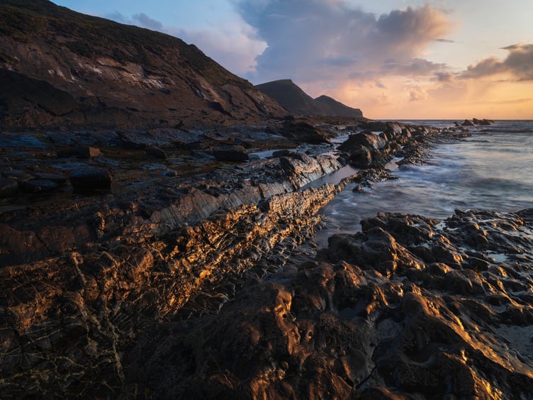 View from Crackington Haven towards Cambeak