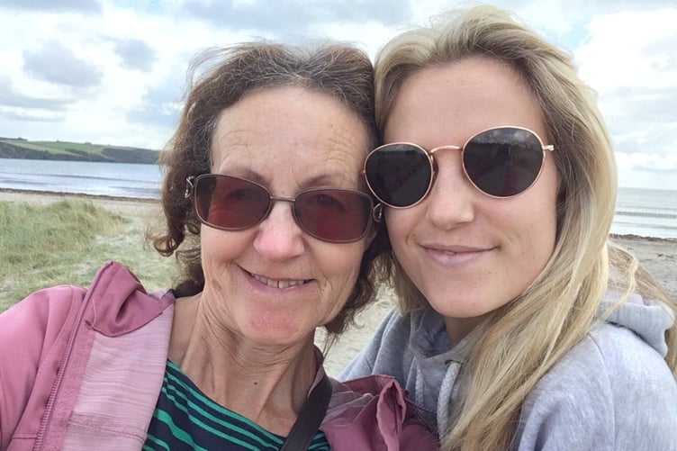 Kate Wignall pictured with her mother Sarah. (Picture: Sarah Wignall)