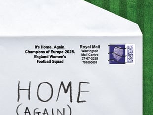 Royal Mail celebrates England triumph with special postmark